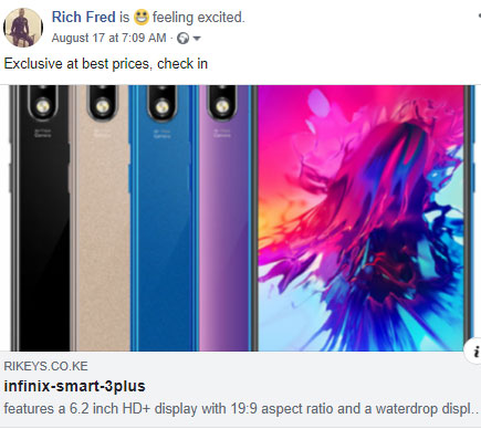 facebook post screenshot